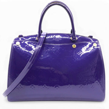 Alma New 1:1 Bags In Purple Embossed Monogram Patent Leather