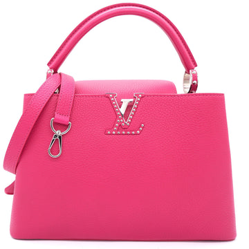 Fushia Taurillon Leather Capucines MM New 1:1 Bags