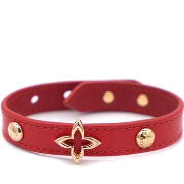 Monogram Vernis Blooming Bracelet Red