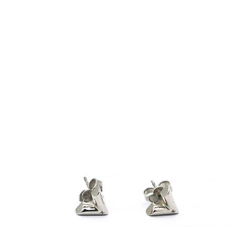 Essential V Stud Earrings Silver