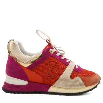 Run Away Sneakers Orange Pink Suede 36