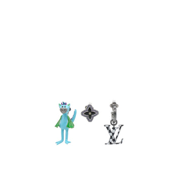 Enamel Palladium Earrings Multicolor