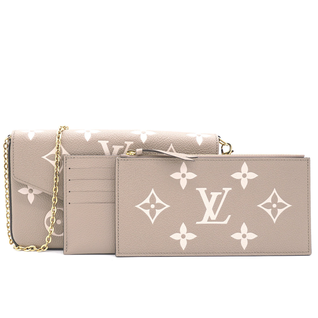 Empreinte Monogram Giant Felicie Pochette Tourterelle Creme