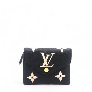 Empreinte Monogram Giant Victorine Wallet Black Beige