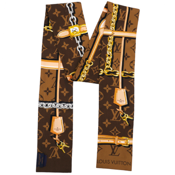 Silk Monogram Confidential Bandeau Brown