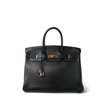 Birkin 35 Noir Gulliver  [B] Stamp