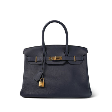 Birkin 30 Bleu Nuit Togo  D Stamp