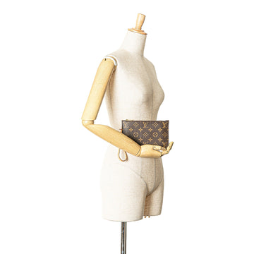 Brown Louis Vuitton Monogram Neverfull Pochette Pouch
