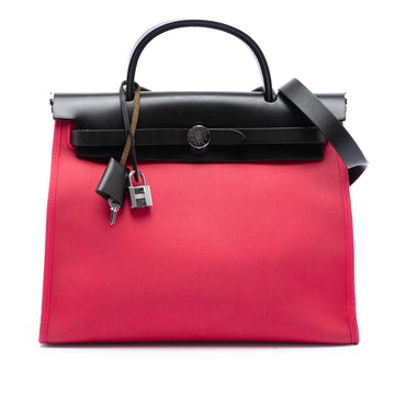 Herbag Zip Leather and Toile 31