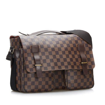 Louis Vuitton Broadway Damier Ebene Leather/canvas