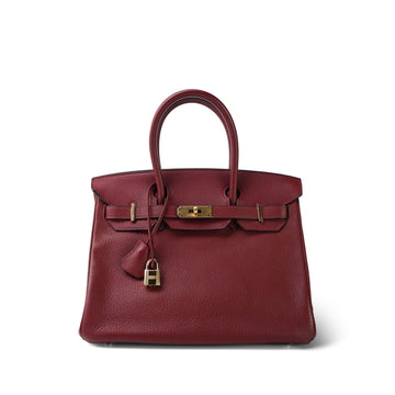 Birkin 30 Rouge H Togo  J Square Stamp