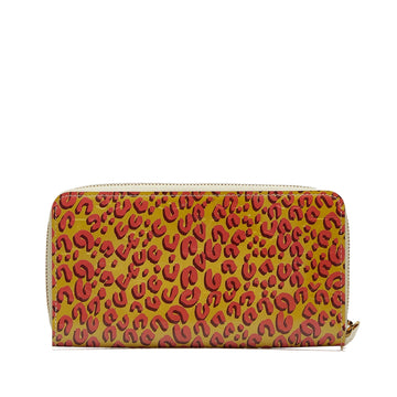 Yellow Louis Vuitton X Stephen Sprouse Vernis Leopard Zippy Long Wallets