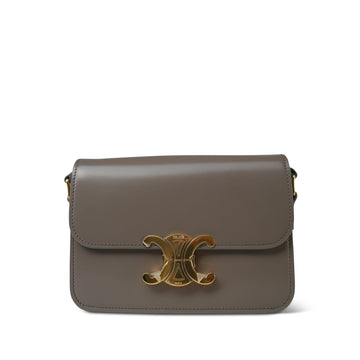 Celine Pebble Shiny leather Triomph Teen Bag
