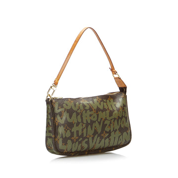 Louis Vuitton x Stephen Sprouse Pochette Accessoires Green Graffiti Monogram Leather/canvas