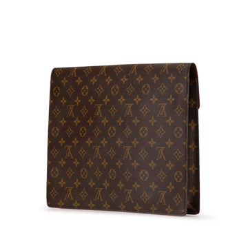 Brown Louis Vuitton Monogram Porte-Documents Senateur Business Bag