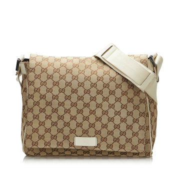 Gucci Crossbody Bag Brown GG Leather/canvas