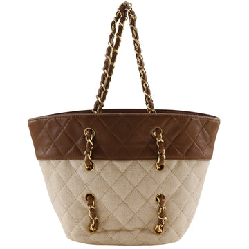 Chanel Matelassé Canvas Leather HandNew 1:1 Bags
