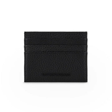 Asv Regenerated Saffiano Leather Card Holder With Eagle Plate