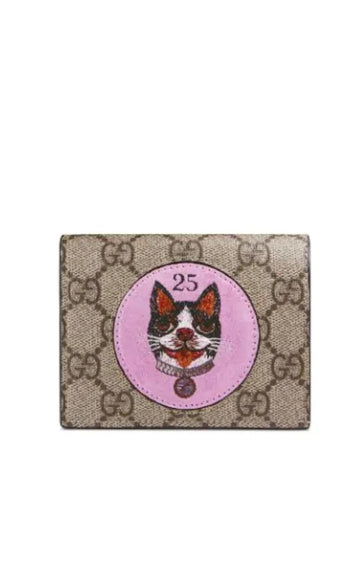 GG Supreme Card Case Wallet with Bosco Patch