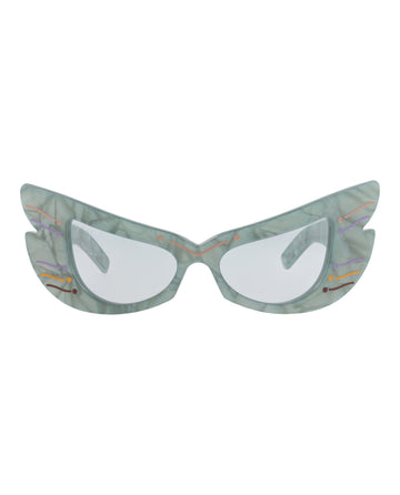 Gucci Womens Cat Eye Light Blue Light Blue Light Blue Fashion Designer Eyewear