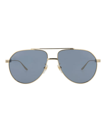 Gucci Mens Aviator Gold Gold Grey Fashion Designer Eyewear
