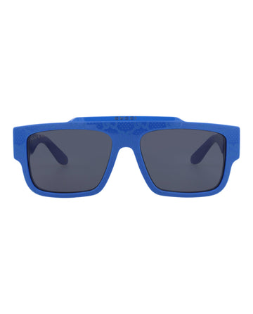 Gucci Mens Square/Rectangle Blue Blue Blue Fashion Designer Eyewear