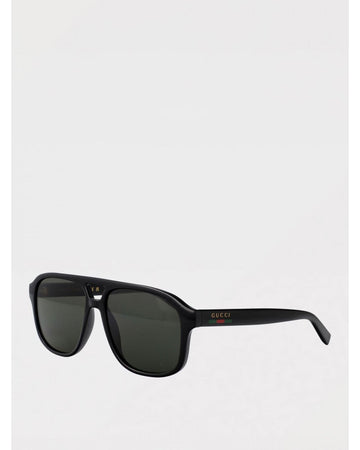 Gucci Aviator Sunglasses Green Lens Men Black