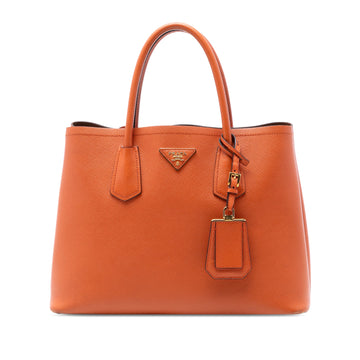 Cuir Double Tote Saffiano Leather Medium