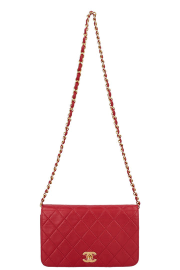 CHANEL Vintage Flap Bag Red