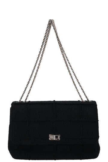 CHANEL 2.55 Large Felt Black