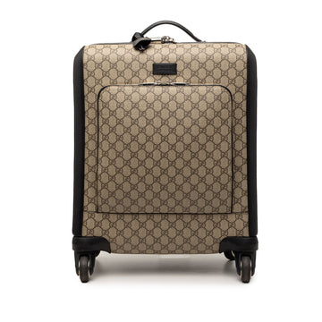 Grand Turismo Carry On Rolling Luggage GG Coated Canvas