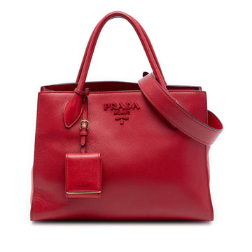Monochrome Tote Saffiano with City Calf Medium