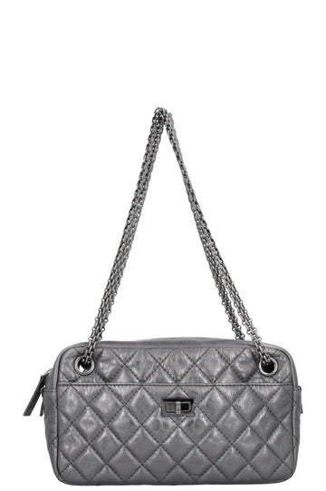 CHANEL Reissue 2.55 Camera Bag Metallic Silver