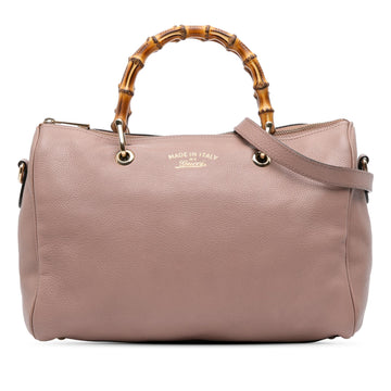 Gucci Calfskin Bamboo Shopper Boston New 1:1 Bags