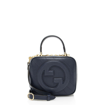 Gucci Diagonal Stitched Calfskin Blondie Top Handle