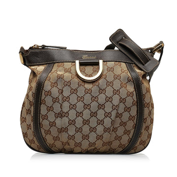 Gucci GG Canvas Abbey D-Ring Crossbody Bag (SHG-ThMn65)