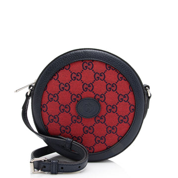 Gucci GG Canvas Interlocking G Patch Round Shoulder New 1:1 Bags (SHF-23569)