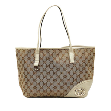 Gucci GG Canvas New Britt Tote (SHG-C4oQ72)