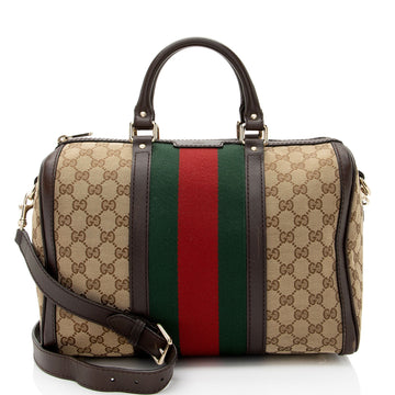 Gucci GG Canvas Vintage Web Joy Medium Boston New 1:1 Bags (SHF-vJvGW4)