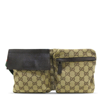 Gucci GG Canvas Web Double Pocket Belt New 1:1 Bags (SHG-8sdlRV)