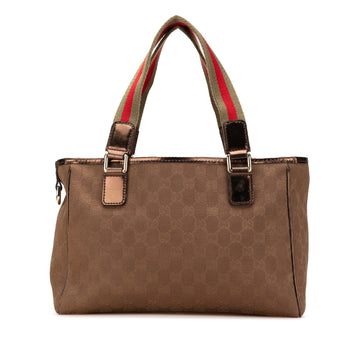 Gucci GG Canvas Web Tote