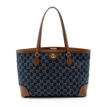 Gucci GG Denim Ophidia Medium Tote (SHF-YdRSNY)
