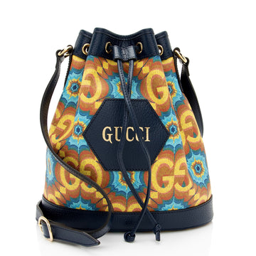 Gucci GG Kaleidoscope Canvas 100th Anniversary Bucket New 1:1 Bags (SHF-kbOcsb)