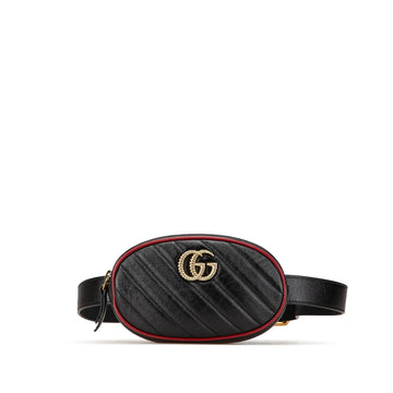 Gucci GG Marmont Leather Matelasse Torchon Belt New 1:1 Bags