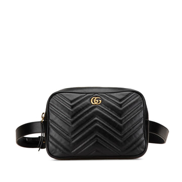 Gucci GG Marmont Square Leather Matelasse Belt New 1:1 Bags