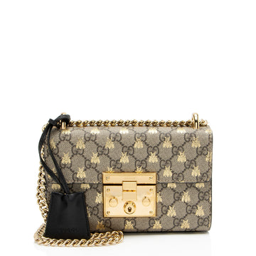 Gucci GG Supreme Bee Padlock Small Shoulder New 1:1 Bags
