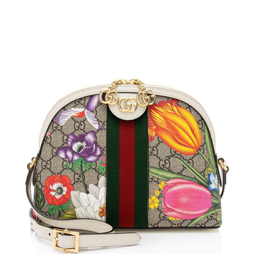 Gucci GG Supreme Flora Ophidia Dome Small Shoulder New 1:1 Bags (SHF-y1K6pl)