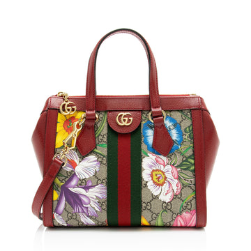 Gucci GG Supreme Flora Ophidia Small Tote