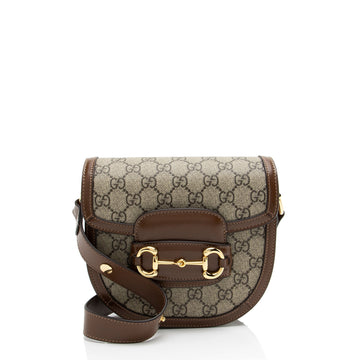 Gucci GG Supreme Horsebit 1955 Mini Rounded Shoulder New 1:1 Bags