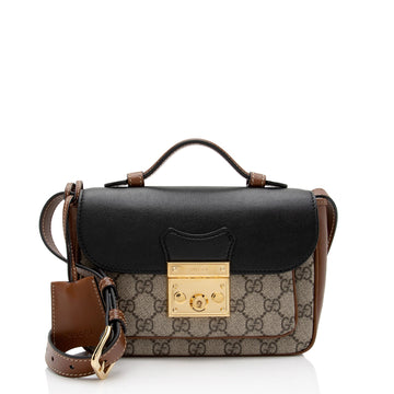 Gucci GG Supreme Leather Padlock Mini Crossbody New 1:1 Bags (SHF-sr3eos)